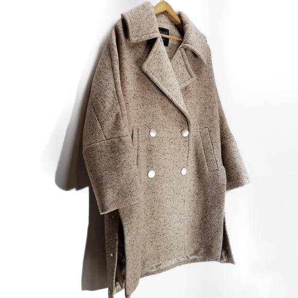 PEACEBIRD | Street Wool Blend Oversized Coat - Picture 2 of 16